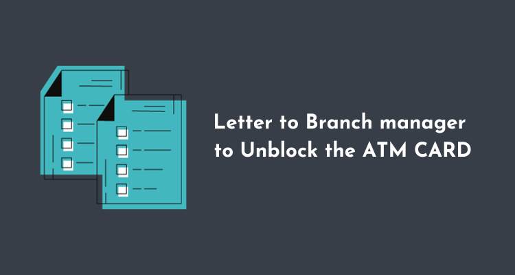 Application for Unblock ATM Card