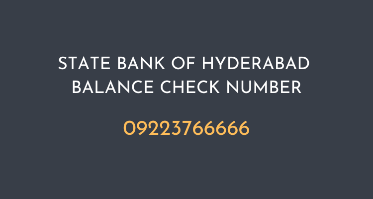 SBH Balance check Number